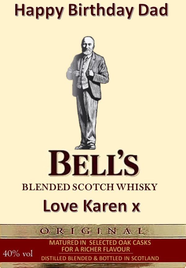 Bells Whiskey Personalised