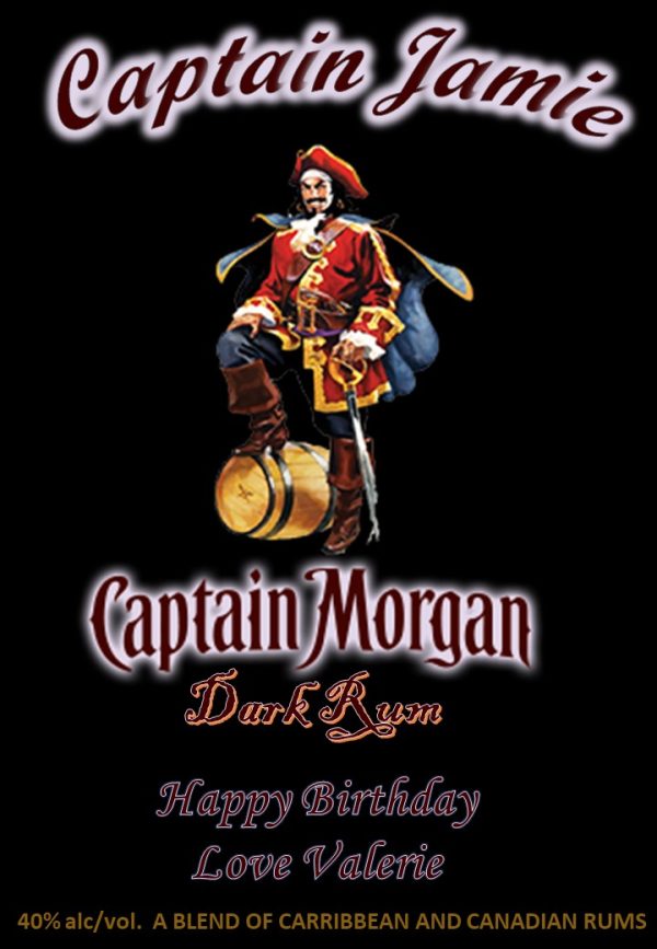Captain Morgan Dark Rum Personalised