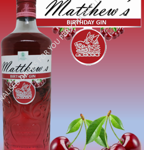 Gordons Morello Cherry Gin Personalised
