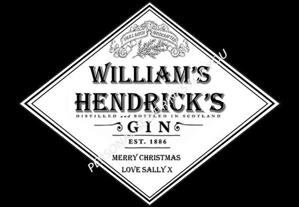 Hendricks Gin Personalised