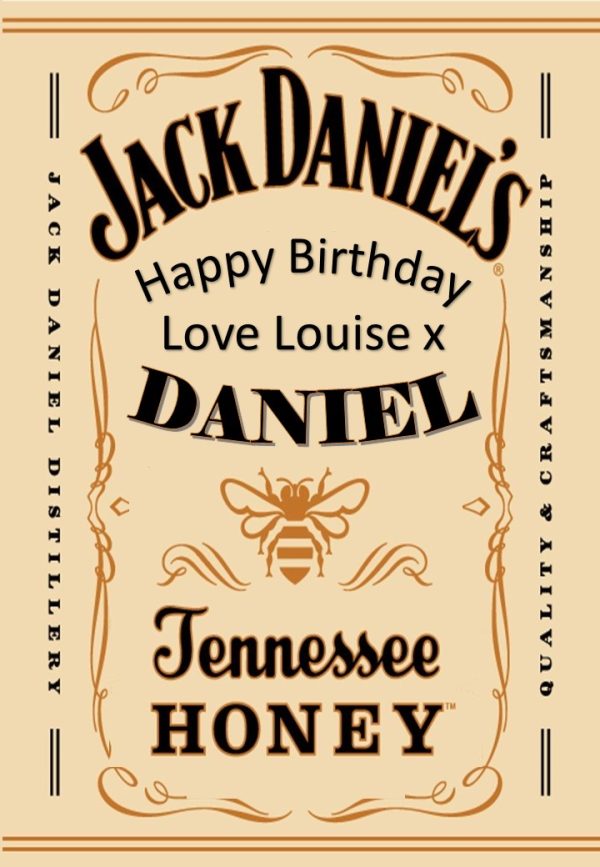 Jack Daniels Honey Personalised