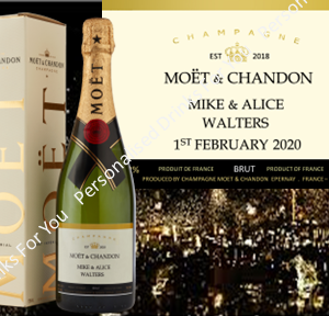 Moet Champagne Personalised
