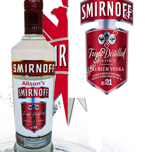 Smirnoff Vodka Personalised